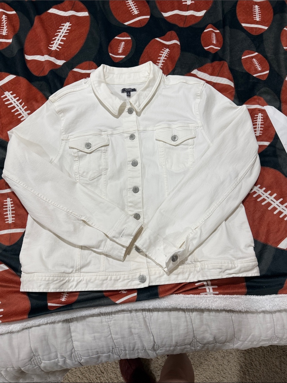NYDJ White Denim Jean Jacket